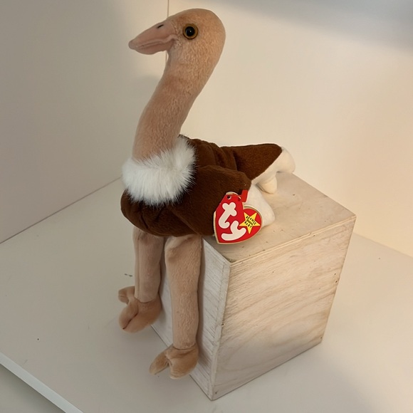 NWT STRETCH the Ostrich 1997 by Ty Beanie Babies - Picture 3 of 5